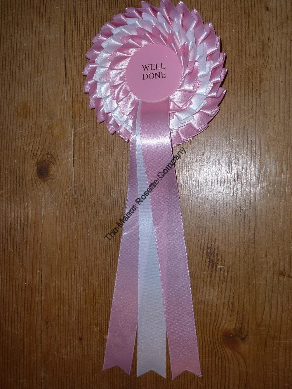 3 Tier Kent Personalised Showjumper Rosette - Image 3