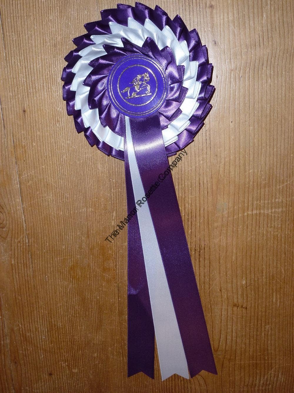 3 Tier Kent Personalised Showjumper Rosette - Image 4