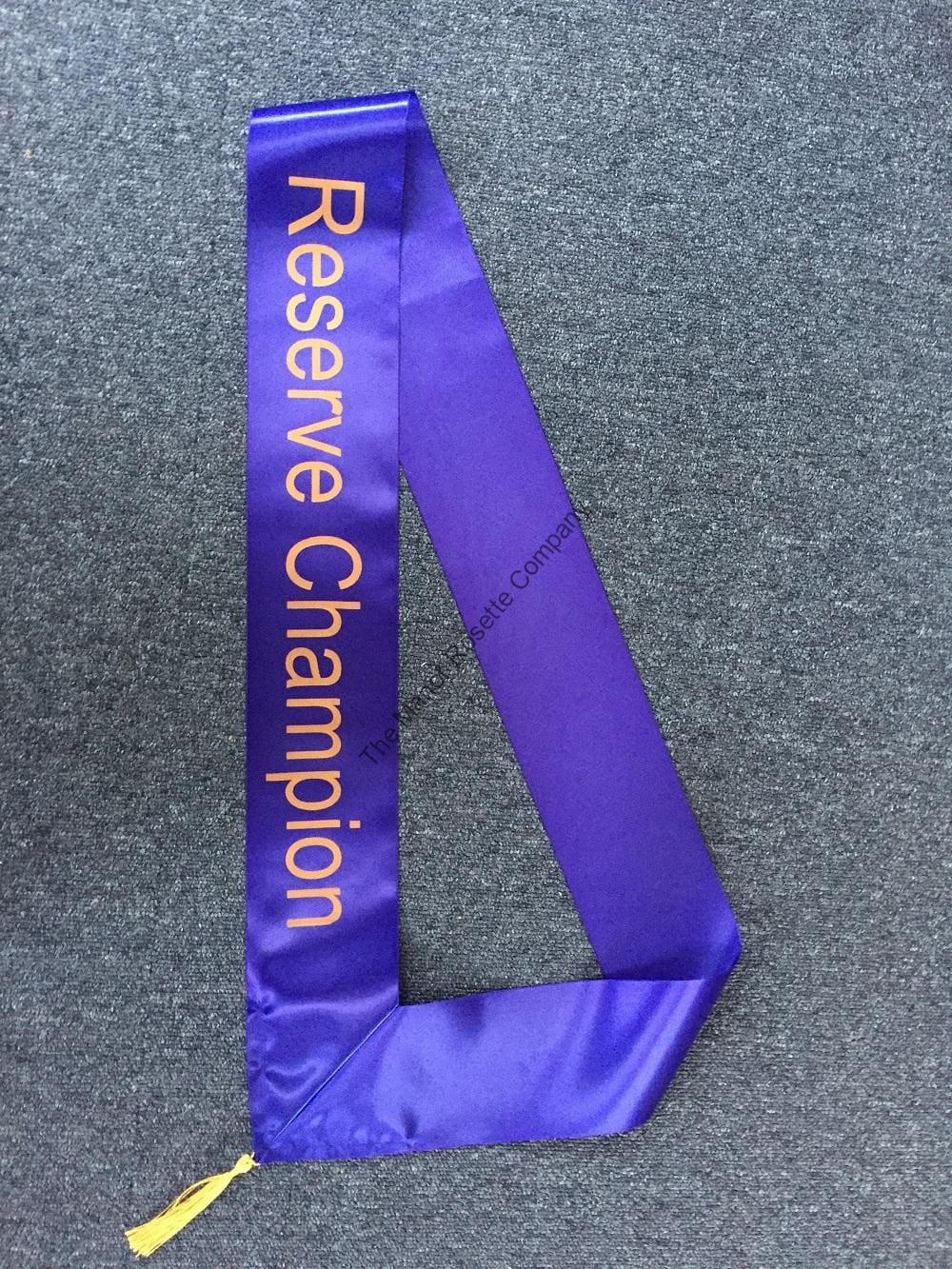 3ft 100mm Stock Blue Colour Reserve Champion Sash