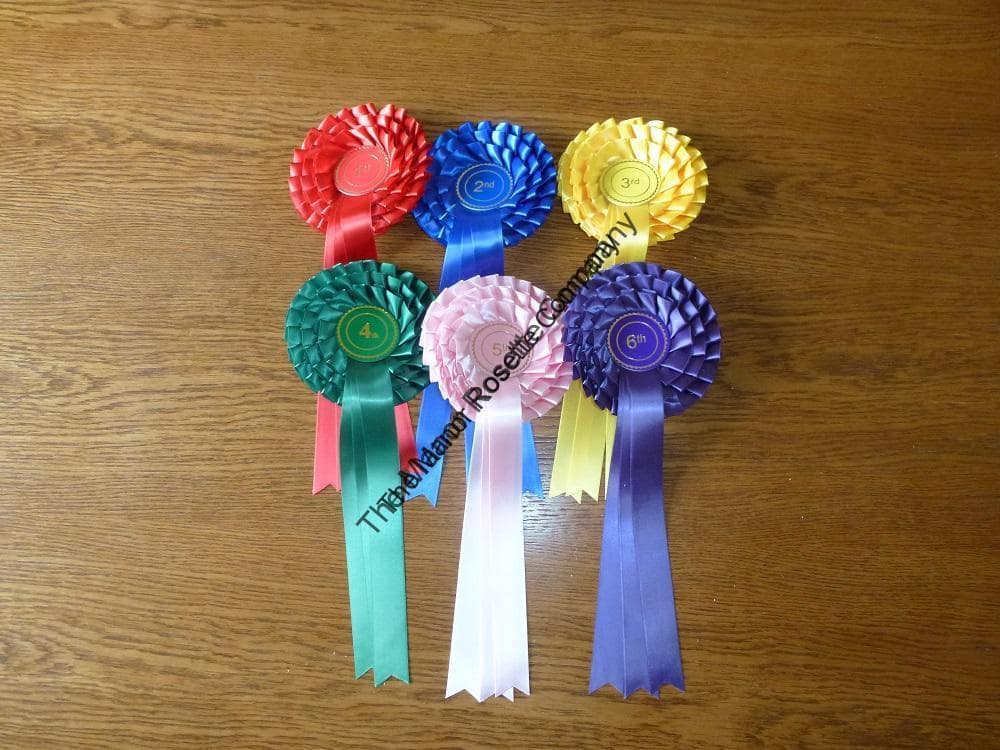3 Tier Set of 1st -10th Personalised Rosettes - Image 2