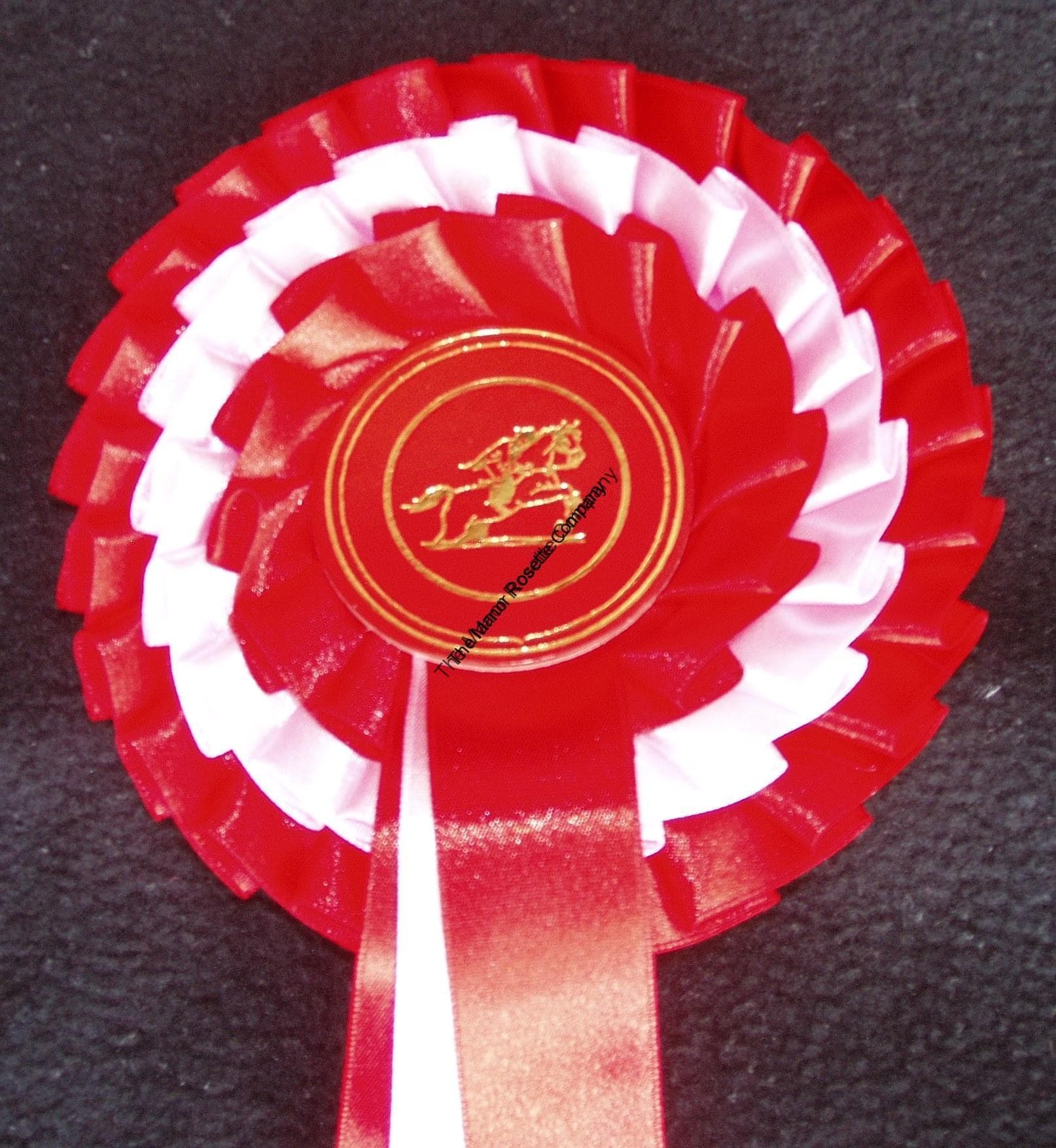 3 Tier Kent Personalised Showjumper Rosette