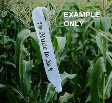 5ft 100mm White Bride To Be Sashes