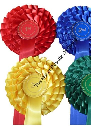 3 tier Set of 1st to 4th Stock Rosettes