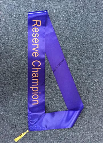 3ft 100mm Stock Blue Colour Reserve Champion Sash