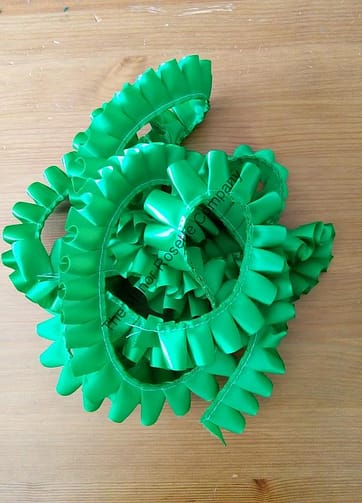 25mm Box Pleated Ribbon - Green