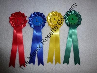 1 Tier set of 1st to 4th Stock Rosettes