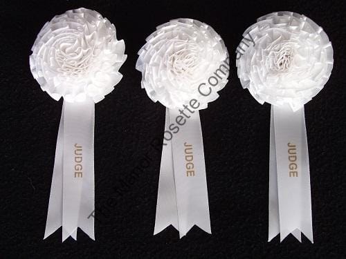 3 x Carnation Flower Badges