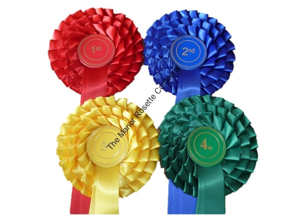 3 tier Set of 1st to 4th Stock Rosettes